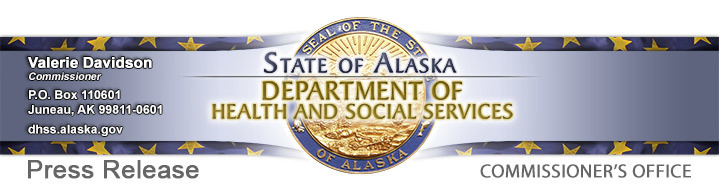 Alaska Department of Health and Social Services Press Release banner