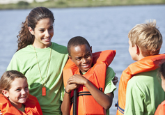 Children in life jackets