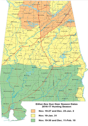 Map of Proposed Antlerless Deer Season
