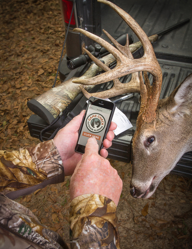 Gamechecking harvested deer