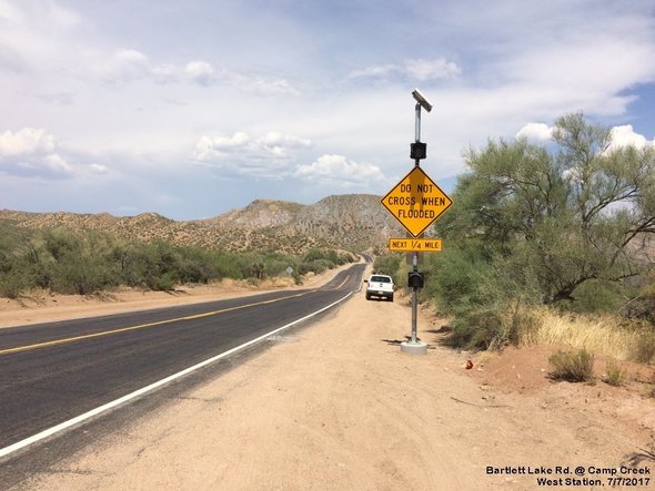 Bartlett Lake Road at Camp Creek Wash