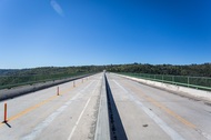Foresthill Bridge after finishing construction