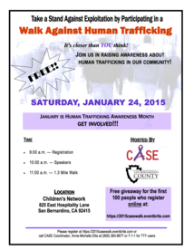 Human Trafficking walk