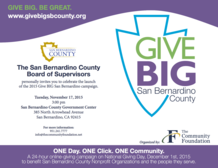 Give BIG Presser Event
