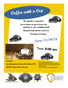 Coffee with a Cop Nov. 19