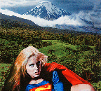Supergirl and Mt Tanaki