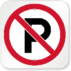 No Parking sign