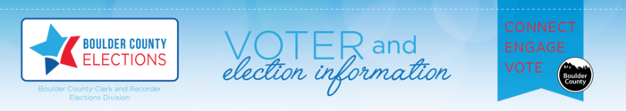 Boulder County Elections Division banner