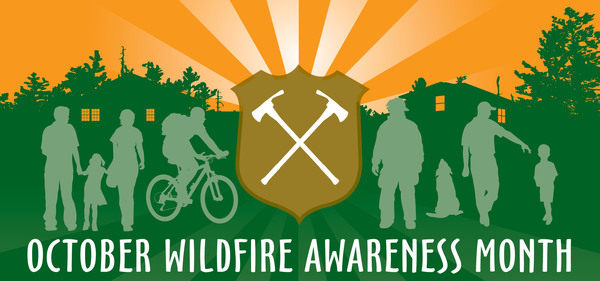 Wildfire Awareness Month logo