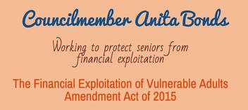 The Financial Exploitation of Vulnerable Adults Amendment Act of 2015