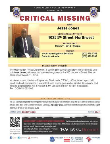 Missing Senior Jesse Jones