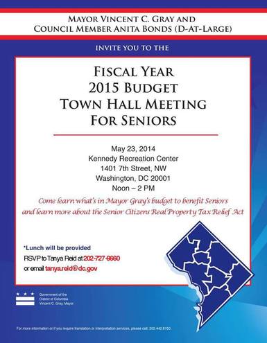 Mayor's Budget Town Hall Meeting for Seniors