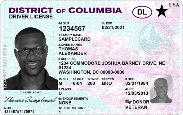 DC driver's license