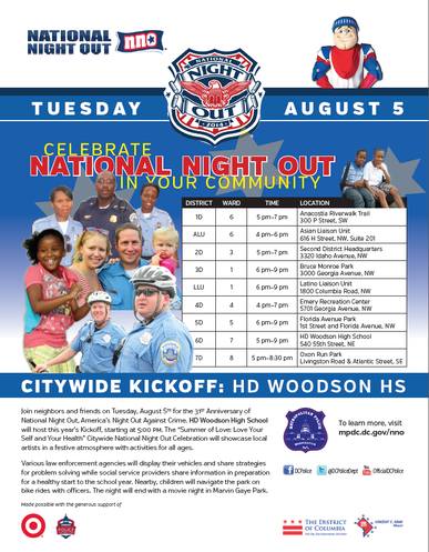National Night Out Flier