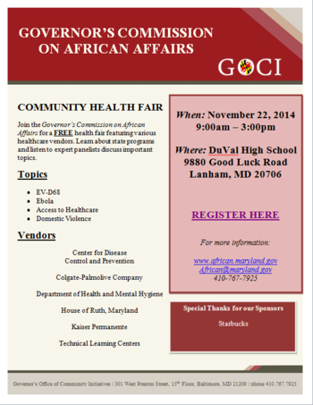 community health fair