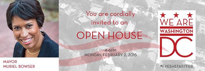 Muriel Bowser Open House Invitation