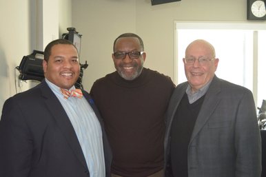 Image of Dr. John Thompson, Kojo Nnamdi and Roger Lewis