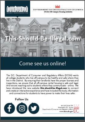 University Housing Initiative Flyer