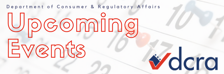 DCRA Upcoming Events Email Header Graphic