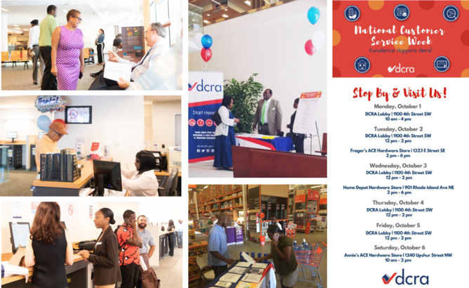 National Customer Service Week Picture Collage