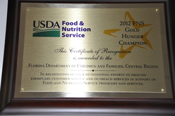 Central Region’s 2012 Gold Hunger Champion Award