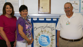 L-R:  Dresa Craven, FSH Director of Social Services; Teresa English, Recovery Planning Director; Harry Harrington, FSH Peer Specialist