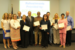 Secretary Wilkins and the recipients of the Public Service Award 