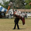 A life-size puppet seen at the festival.