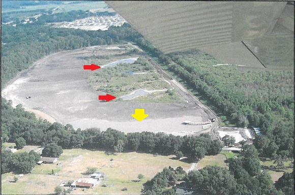 Aerial view of Lake Gwyn under construction, Photo courtesy of Polk County Natural Resources