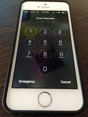 Locked iPhone