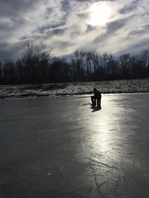 Ice fisherman at Terry Trueblood Recreation Area