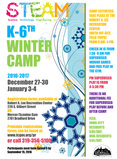 Winter Break camp poster