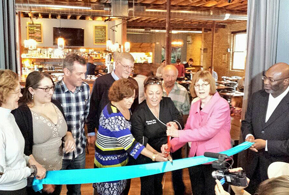 Peckish Ribbon Cutting