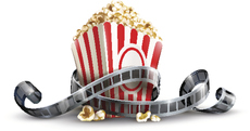 Popcorn and movie