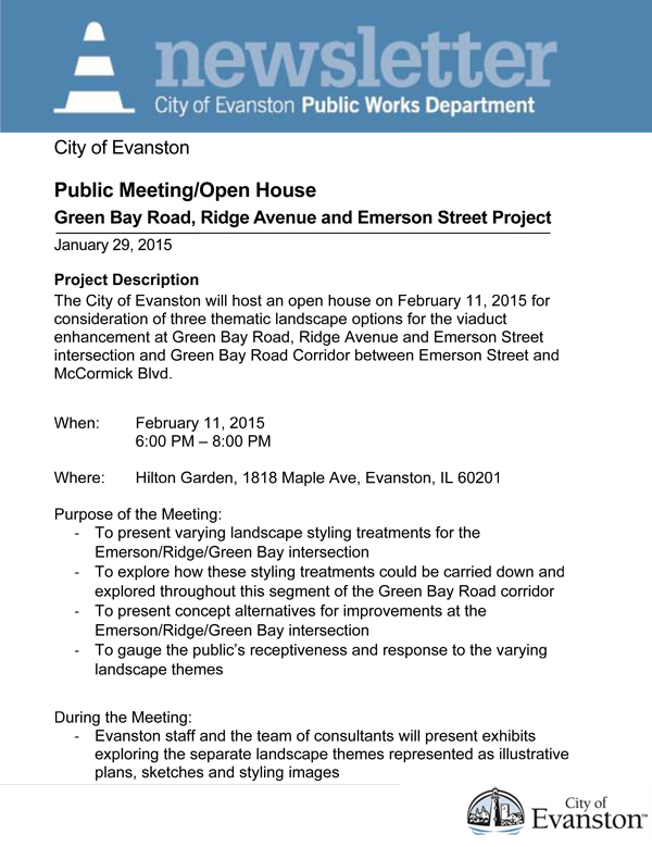 Emerson/Ridge/Green Bay meeting newsletter