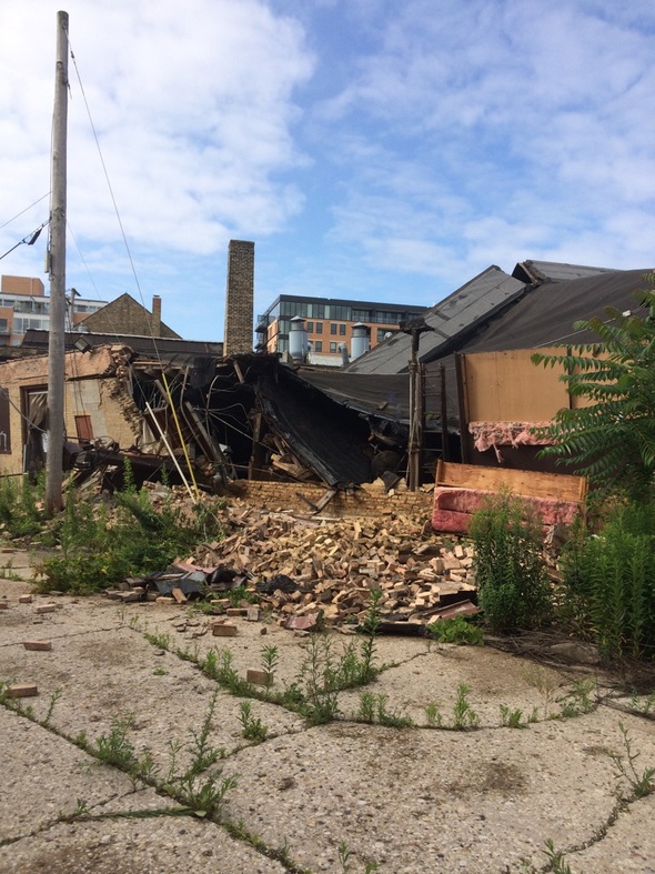 Ridge Ave roof collapse 2