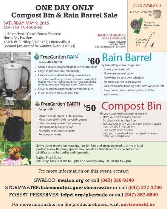 2015 Annual Rain Barrel & Compost Bin Sales Event!