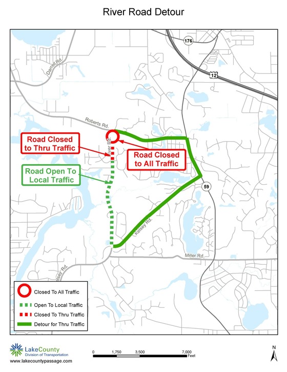 River Roberts Roundabout Closure July 2015