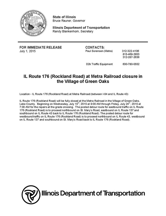 IDOT press release July 2015