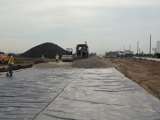 subgrade placement on Peterson