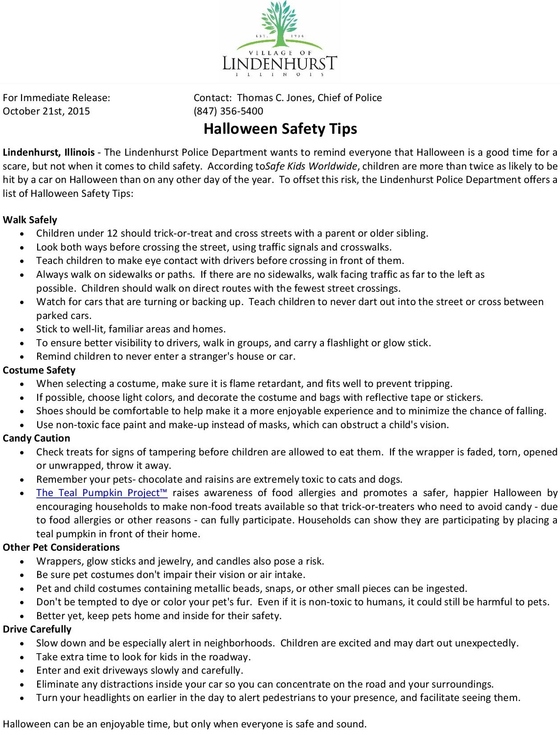 Halloween Safety Tips