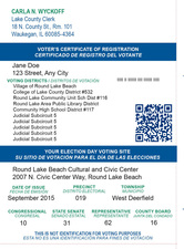 Voter's Certificate of Registration Card