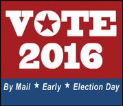 Vote 2016 by mail, early or Election Day