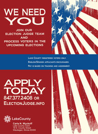 election judge recruitment poster