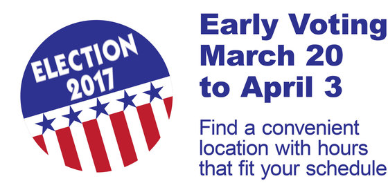 Early Voting for April 4, 2017 Consolidated Election