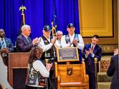 Pence Unveils POW Honor Chair