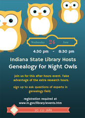 Genealogy for Night Owls June 24