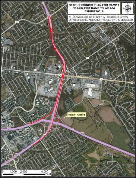 I264 ramp closure