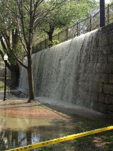 Tyler Park Bridge during main break