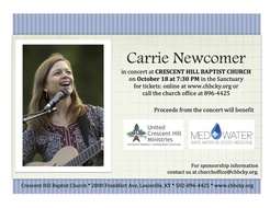 Carrie Newcomer Concert postcard